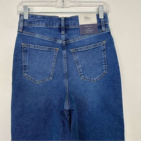 Boden Cropped Wide Leg Jeans R0099-MDN - Picture 5 of 10